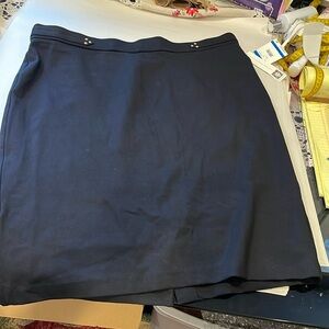 Anne Klein black skirt size XL, plus size, knee high, business casual NWT